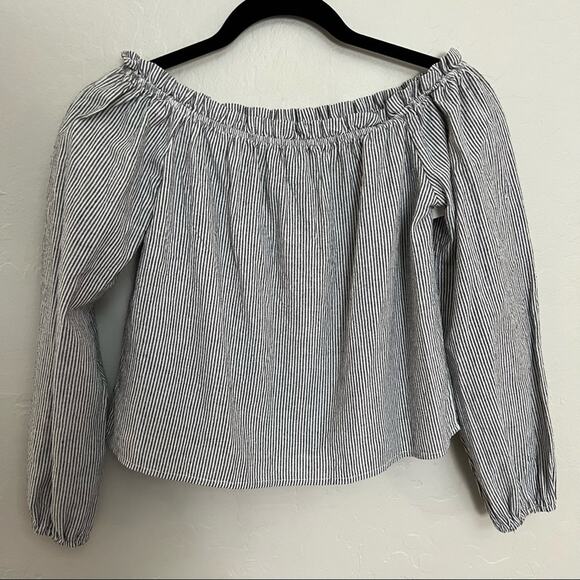 Brandy Melville Tops - Brandy Melville Off The Should Stripe Top